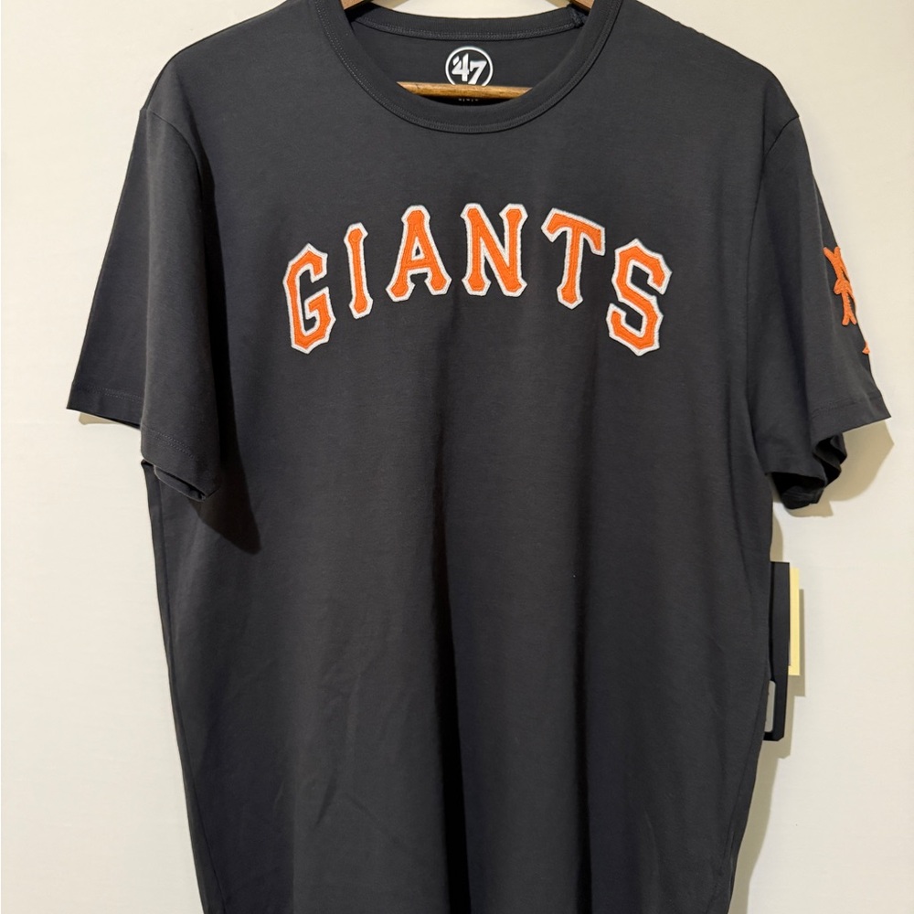 47 Black Giants Short Sleeve Tee with Orange Details